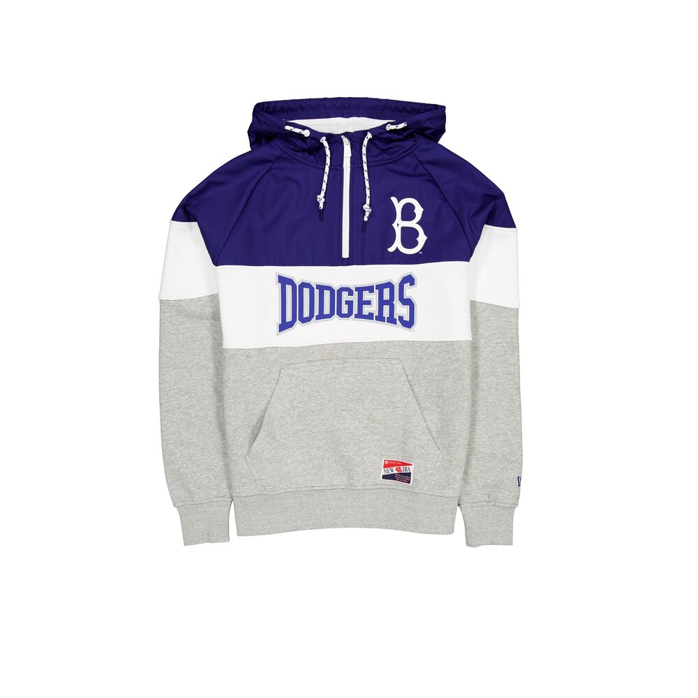 New Era Brooklyn Dodgers Throwback Color Block Hoodie - Size S